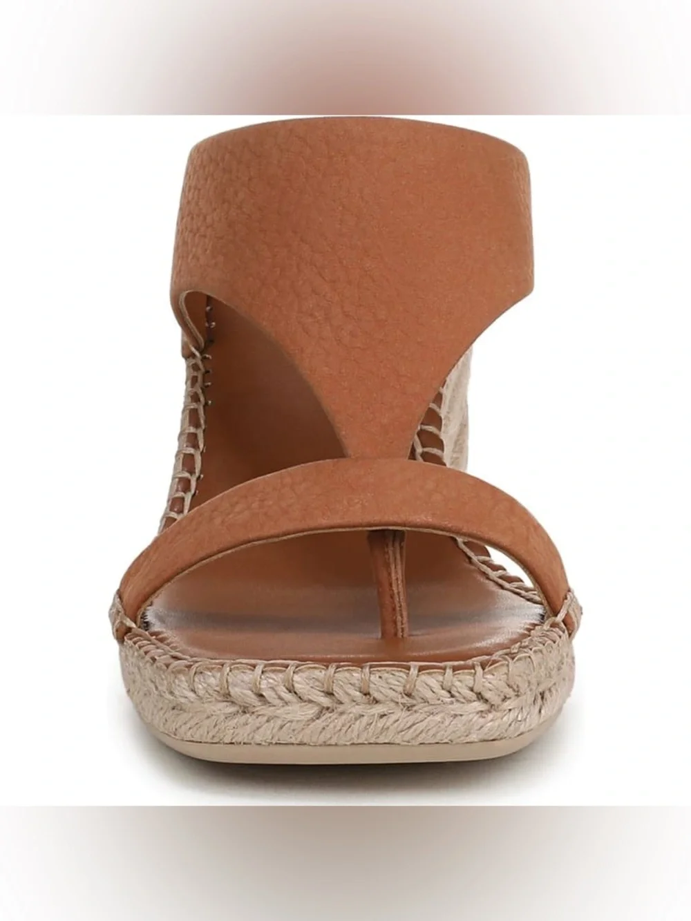 Franco Sarto Farren Leather Wedge Espadrille Sandals